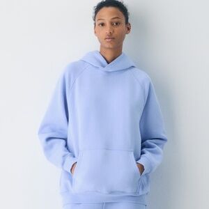 Cozy Sweatfleece Mega Raglan™ Hoodie - Dayflower Blue